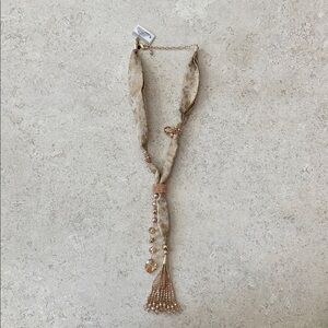 Chico's Gold and Tan Necklace